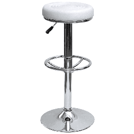 Барный стул Camp белый мягкое сиденье из экокожи