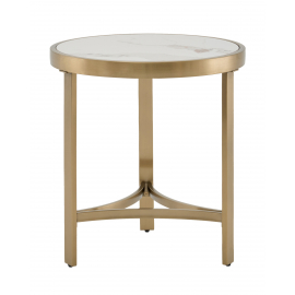 Журнальный столик Адриана 50*50 см светлая керамика