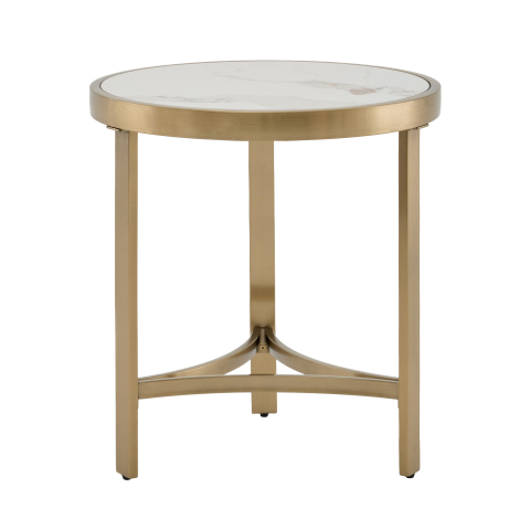 Журнальный столик Адриана 50*50 см светлая керамика