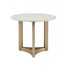 Журнальный столик Кассия 60*60 см светлая керамика