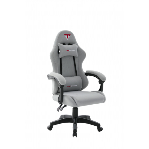 Кресло спортивное TopChairs Druid серый ткань