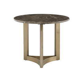 Журнальный столик Кассия 60*60 см темная керамика