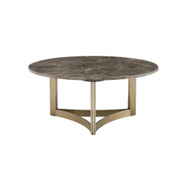 Журнальный столик Кассия 90*90 см темная керамика