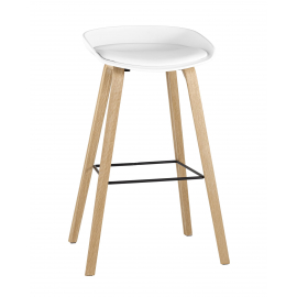 Стул барный LIBRA SOFT БЕЛЫЙ