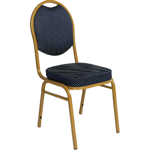 Банкетный стул Премьер Жаккард корона синяя/золото