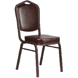 Банкетный стул Корона 25 Кож.зам коричневый/коричневый