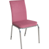 Банкетный стул Конгресс Велюр розовый, каркас цвет металлик
