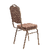 Банкетный стул Корона 20 Жаккард арш темно-коричневый