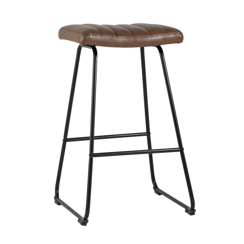 Стул барный Ковбой экокожа коричневый