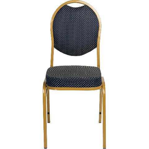 Банкетный стул Премьер Жаккард корона синяя/золото