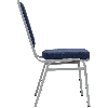 Банкетный стул Манхэттен 20 Рогожка синий, каркас серого цвета