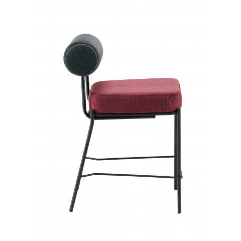 Стул полубарный Ponpoun тёмно-серый бордо