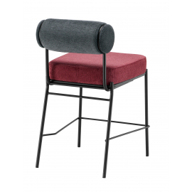 Стул полубарный Ponpoun тёмно-серый бордо