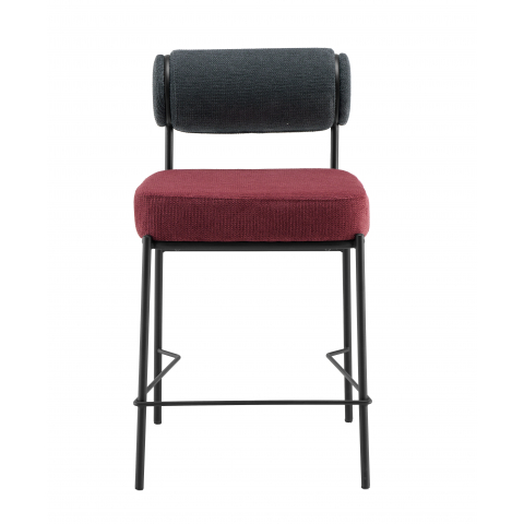 Стул полубарный Ponpoun тёмно-серый бордо