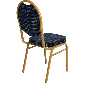 Банкетный стул Премьер Жаккард корона синяя/золото