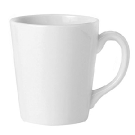 Кружка «Симплисити»; фарфор; 340мл; D=85,H=105,L=120мм; белый