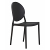 Пластиковый стул обеденный ALBERT, цвет чёрный