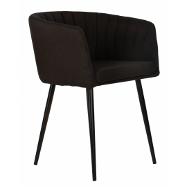 Стул обеденный ALINA, черная ткань (LAR-106D-28)