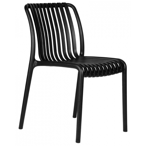 Стул обеденный WALTER, черный из пластика