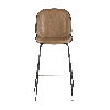Стул барный Beetle PU со спинкой бежевый