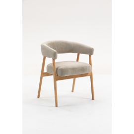 Стул обеденный Zubo с деревянными ножками бежевый 2 шт.