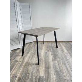 Стол ФИН 120 Дуб Шерман серый/ черный каркас
