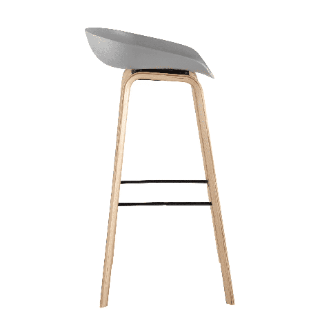 Стул барный LIBRA СЕРЫЙ