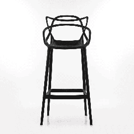 Пластиковый барный стул Masters черный