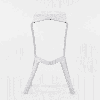 Пластиковый барный стул Miura белый