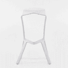 Пластиковый барный стул Miura белый