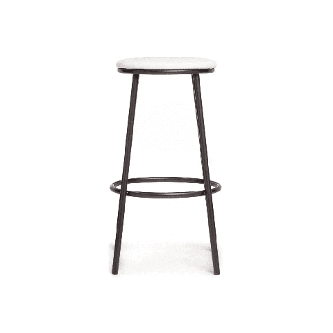 Барный стул Drezegomad белый / темный мусс