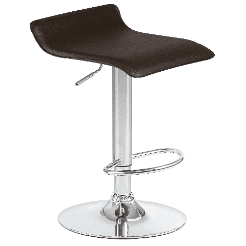 Мягкий барный стул TOMMY коричневый сиденье искусственная кожа