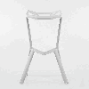 Пластиковый барный стул One белый с жестким сиденьем