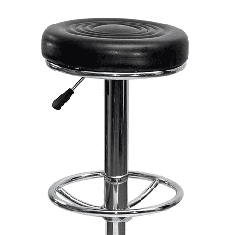 Барный стул Camp черный с подъемным механизмом