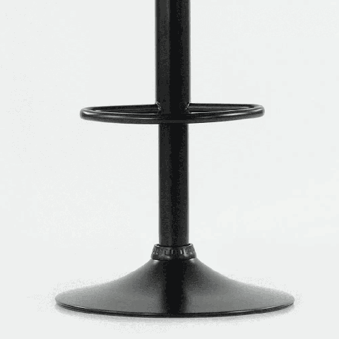 Барный стул N-129 коричневый с черным каркасом