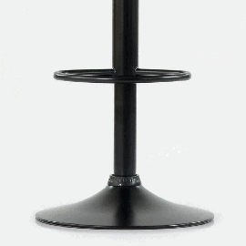 Барный стул N-129 серый с черным каркасом