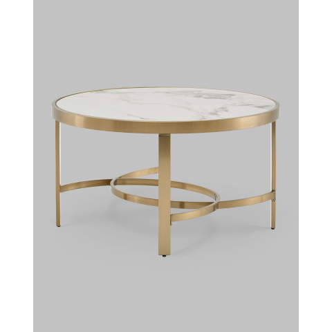 Журнальный столик Адриана 80*80 см светлая керамика