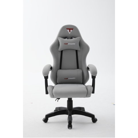 Кресло спортивное TopChairs Druid серый ткань