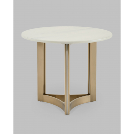 Журнальный столик Кассия 60*60 см светлая керамика