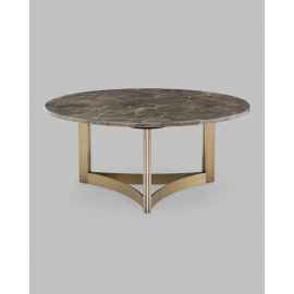 Журнальный столик Кассия 90*90 см темная керамика