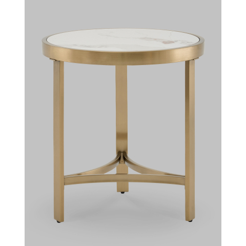 Журнальный столик Адриана 50*50 см светлая керамика