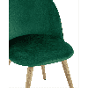 Стул Лион ткань велюр с ромбами зеленый