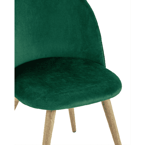 Стул Лион ткань велюр с ромбами зеленый