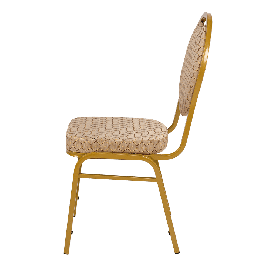 Банкетный стул Премьер Жаккард арш оскар бежевый/золото