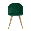Стул Лион ткань велюр с ромбами зеленый
