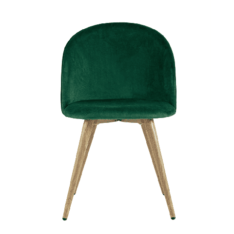 Стул Лион ткань велюр с ромбами зеленый