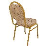 Банкетный стул Премьер Жаккард арш оскар бежевый/золото