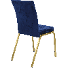 Банкетный стул Конгресс Велюр синий, каркас золотого цвета