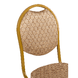 Банкетный стул Премьер Жаккард арш оскар бежевый/золото