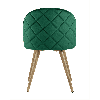 Стул Лион ткань велюр с ромбами зеленый